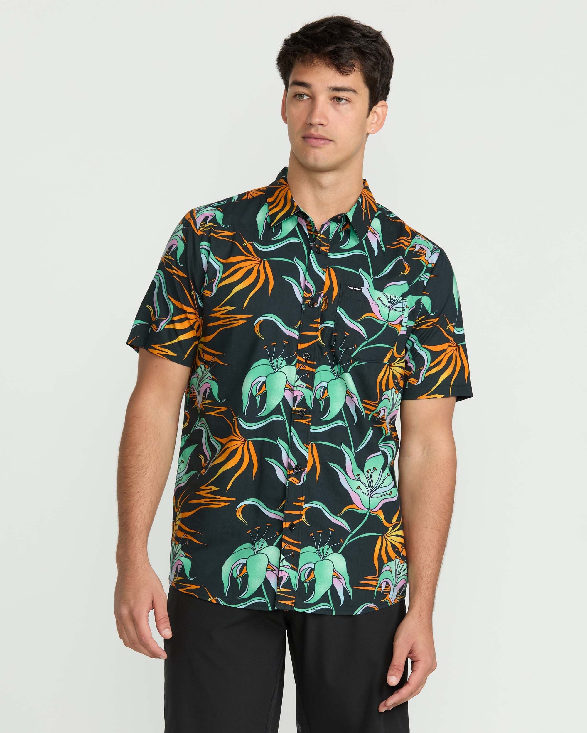 Men's Brainmelter Floral Short Sleeve Shirt