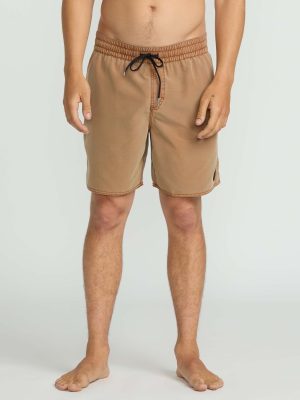 Men's Center Elastic Waist Trunks