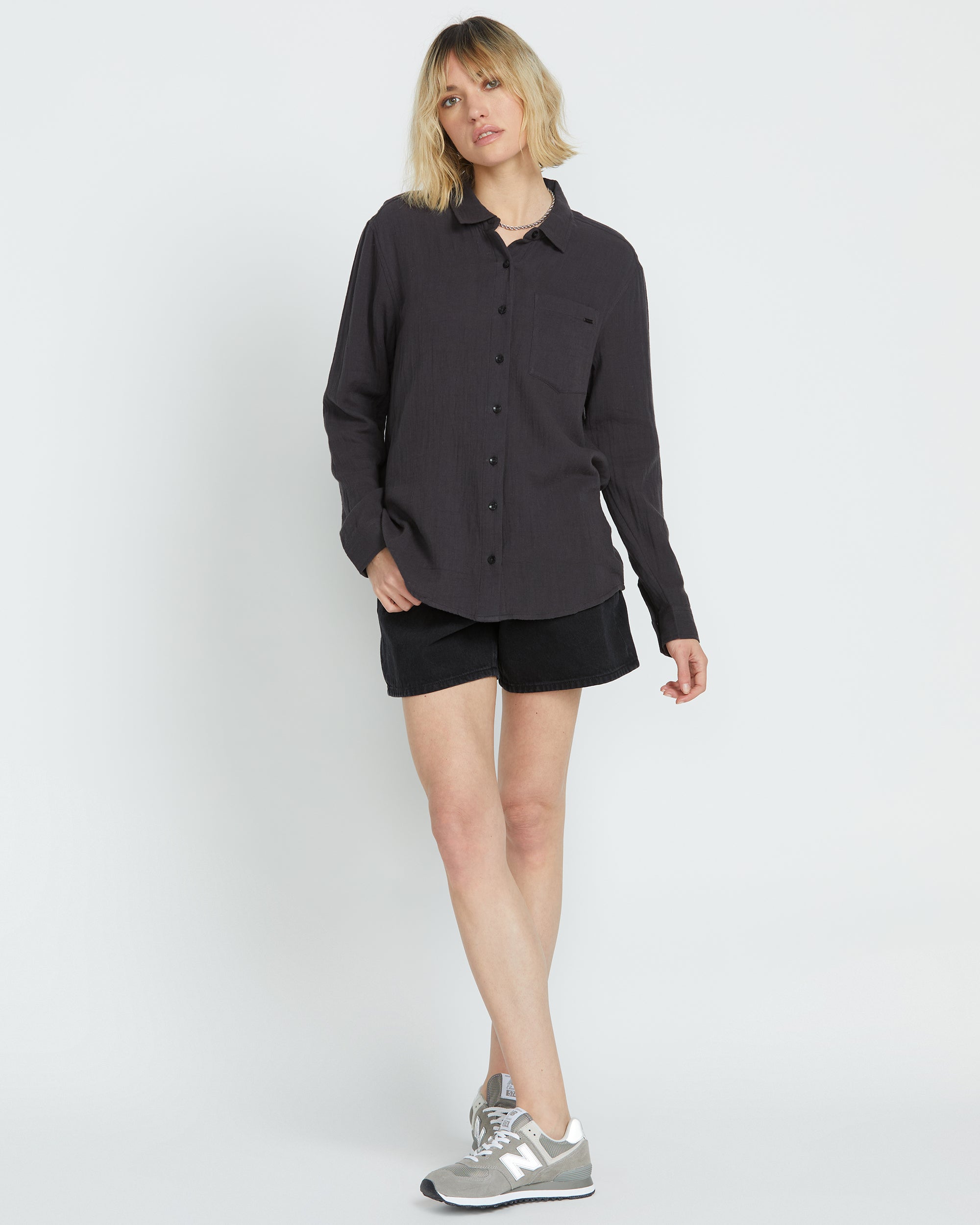 Women's Lil Button Up Long Sleeve - Image 4