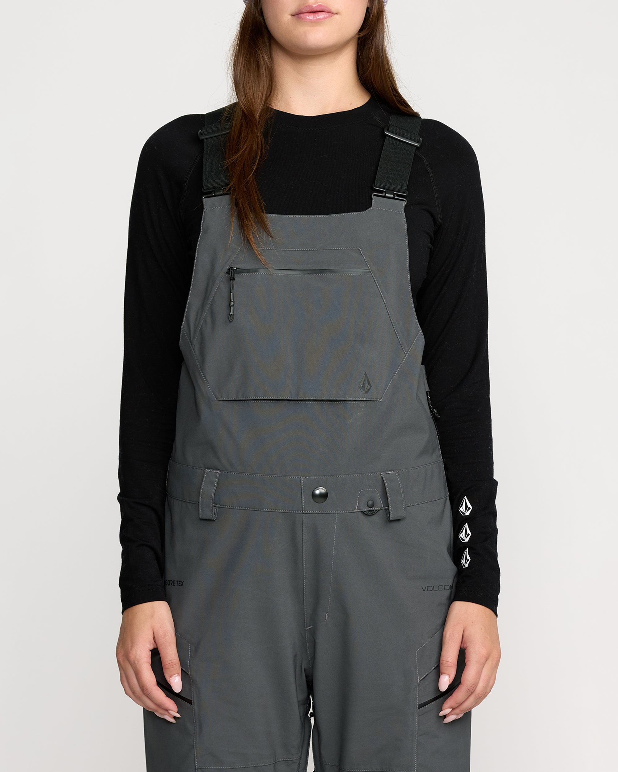 Women's Ash Stretch Gore Bib Overall - Image 3