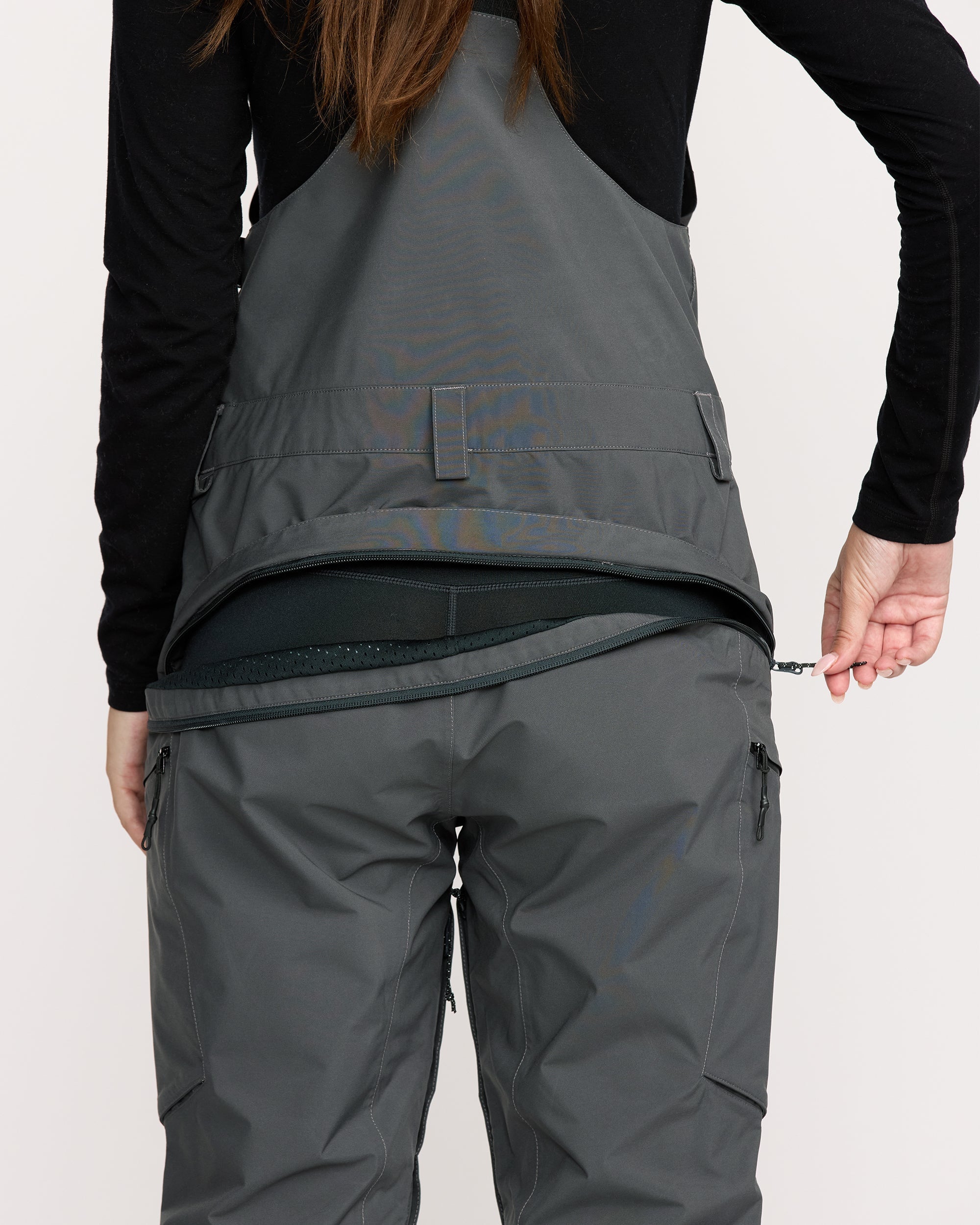 Women's Ash Stretch Gore Bib Overall - Image 5